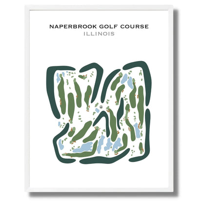 Naperbrook Golf Course, Illinois - Printed Golf Courses