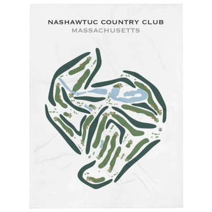 Nashawtuc Country Club, Massachusetts - Printed Golf Course