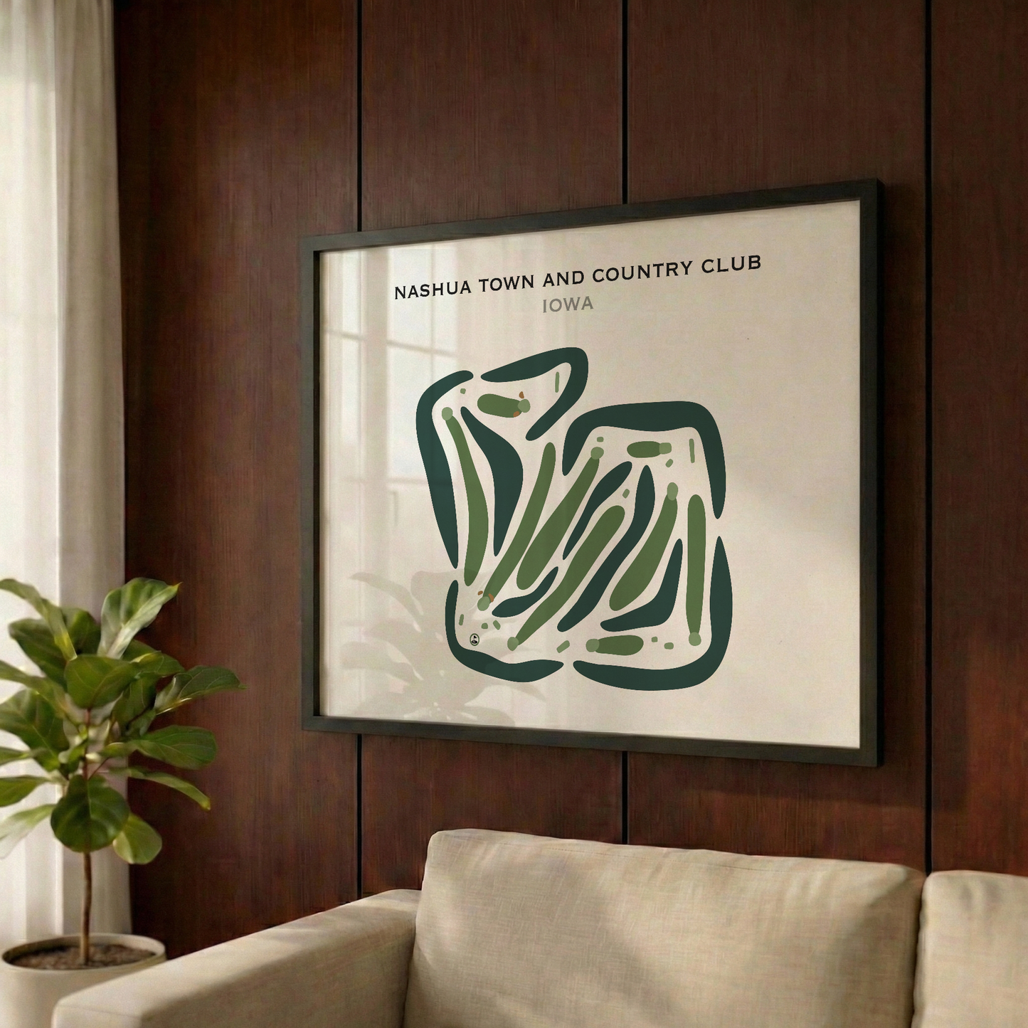 Nashua Town & Country Club, Iowa - Printed Golf Courses