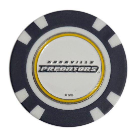 Officially Licensed Nashville Predators Poker Chip Golf Ball Marker
