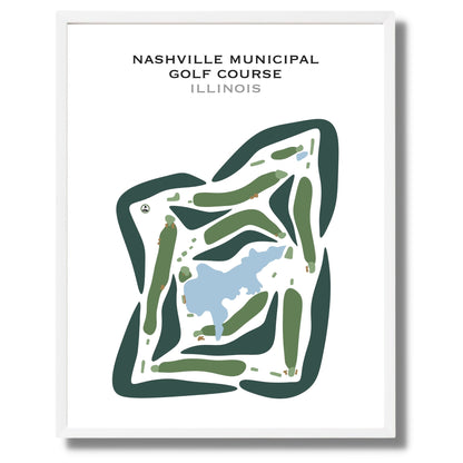 Nashville Municipal Golf Course, Illinois - Printed Golf Courses
