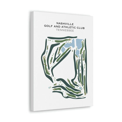 Nashville Golf and Athletic Club, Tennessee - Printed Golf Courses