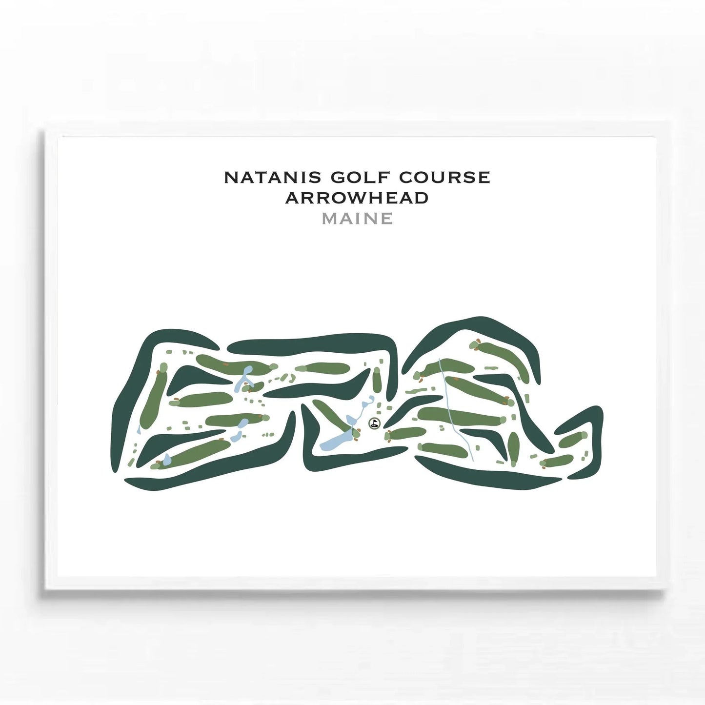 Natanis Golf Course, Maine - Printed Golf Courses