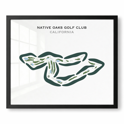 Native Oaks Golf Club, California - Printed Golf Courses