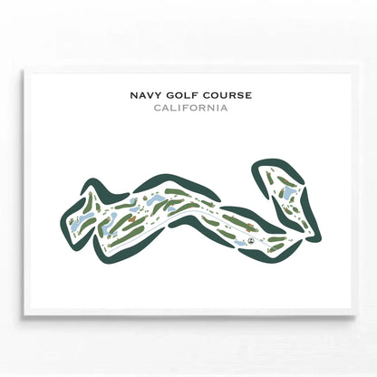Navy Golf Course, California - Printed Golf Courses