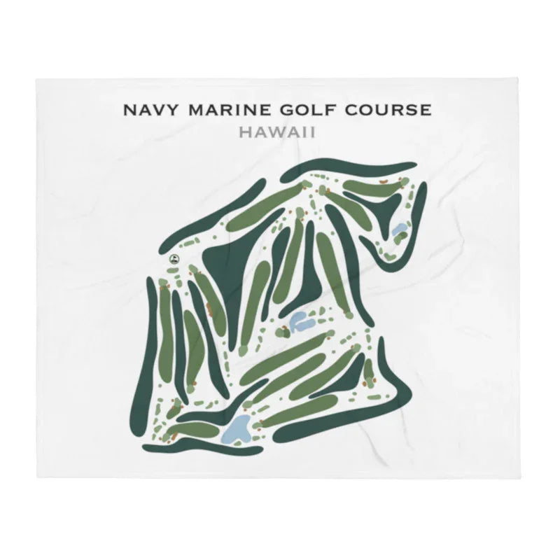 Navy Marine Golf Course, Hawaii - Printed Golf Course
