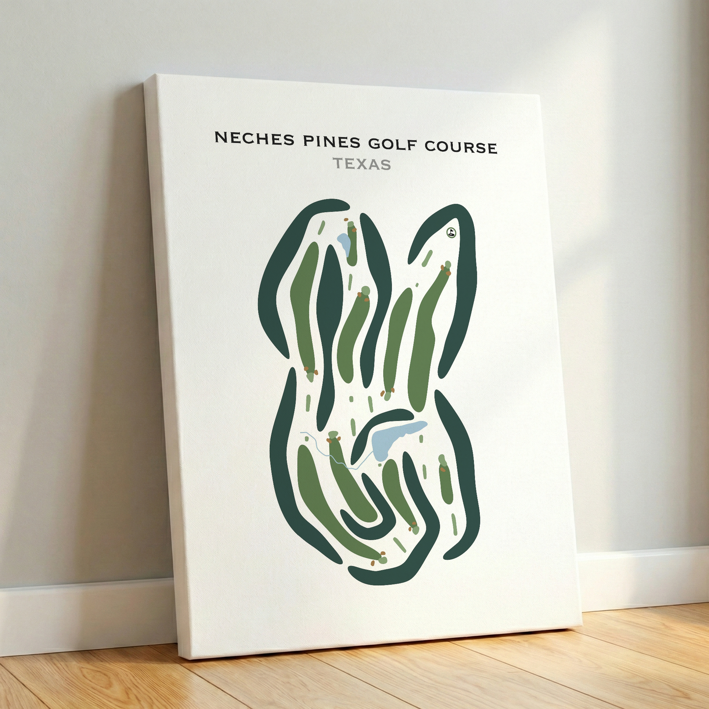 Neches Pines Golf Course, Texas - Printed Golf Courses