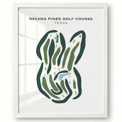 Neches Pines Golf Course, Texas - Printed Golf Courses