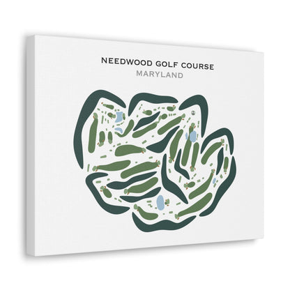 Needwood Golf Course, Derwood, Maryland - Printed Golf Courses