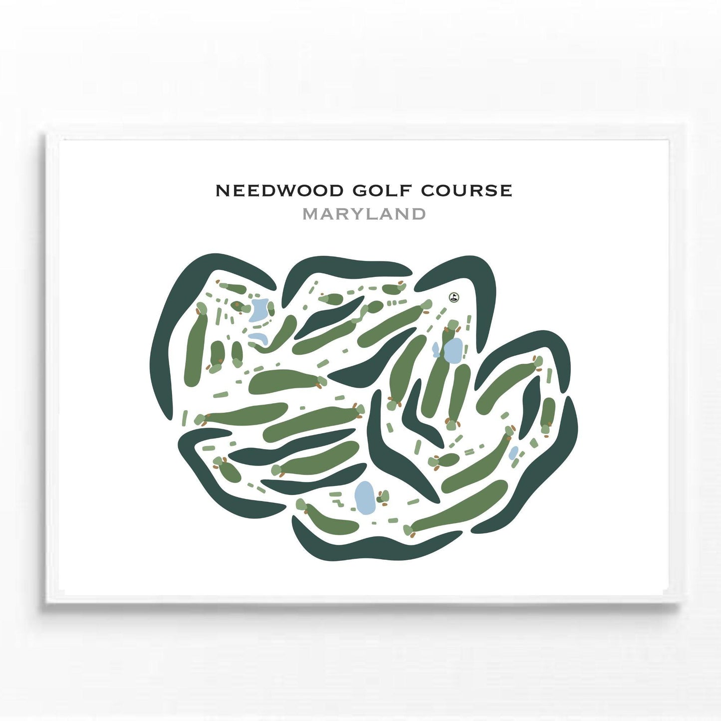 Needwood Golf Course, Derwood, Maryland - Printed Golf Courses