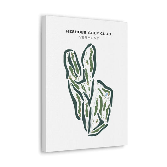 Neshobe Golf Club, Vermont - Printed Golf Course