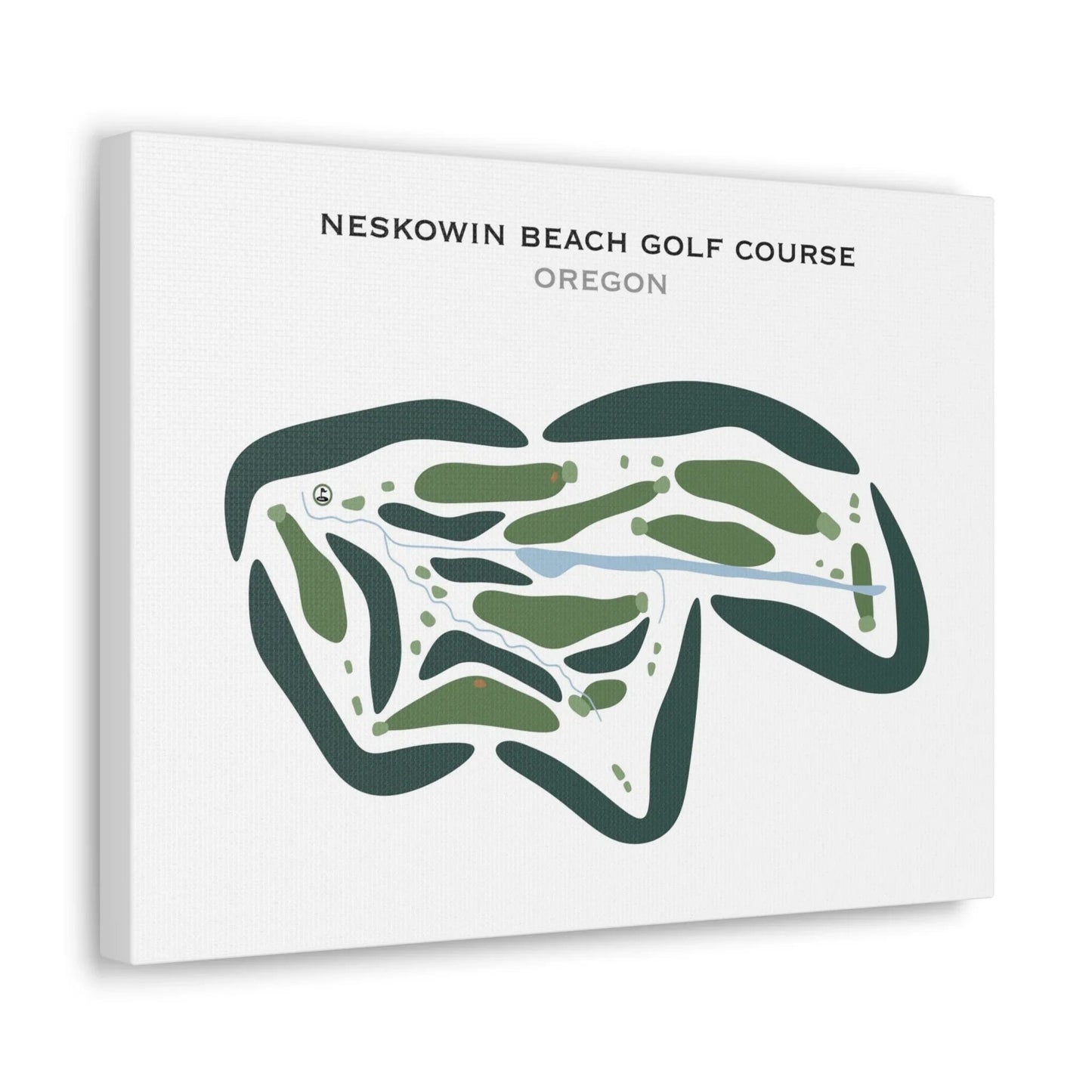Neskowin Beach Golf Course, Oregon - Printed Golf Courses