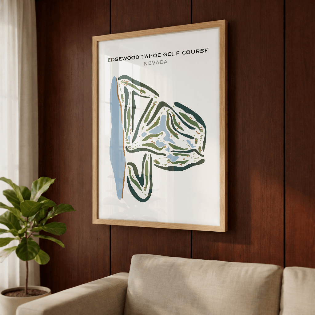 Edgewood Tahoe Golf Course, Nevada - Printed Golf Courses