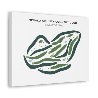 Nevada County Country Club, California - Printed Golf Courses