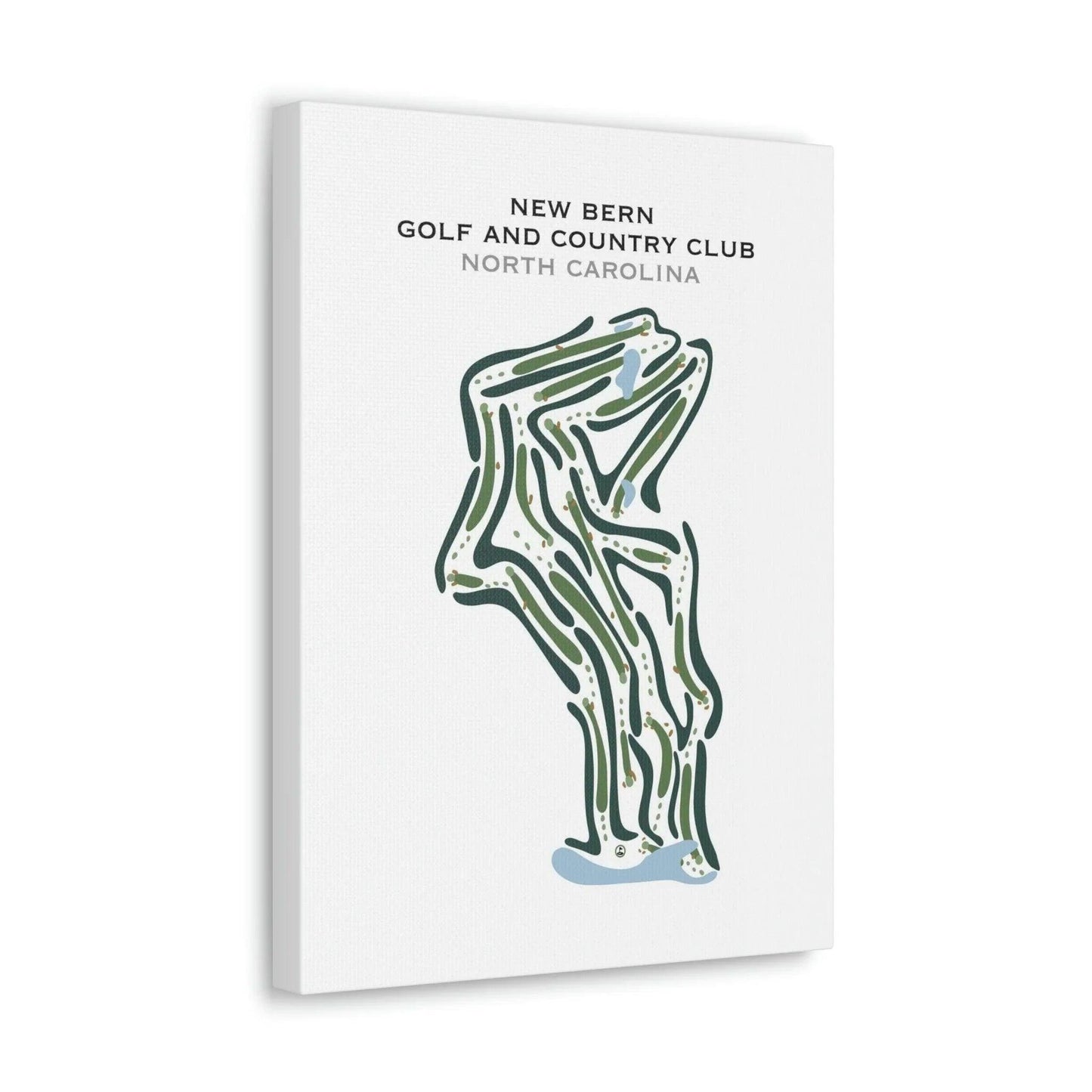 New Bern Golf & Country Club, North Carolina - Printed Golf Courses