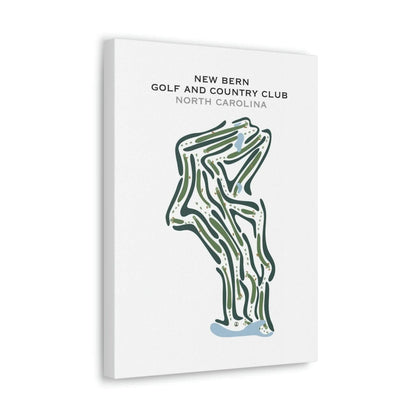 New Bern Golf & Country Club, North Carolina - Printed Golf Courses
