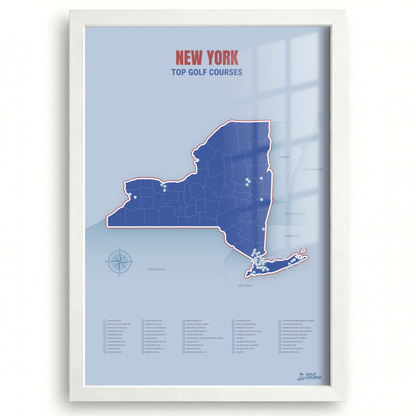 Map of New York Golf Courses
