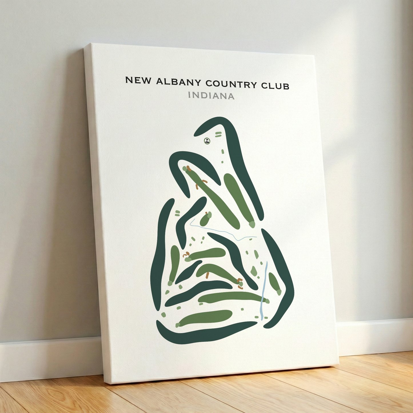 New Albany Country Club, Indiana - Printed Golf Courses