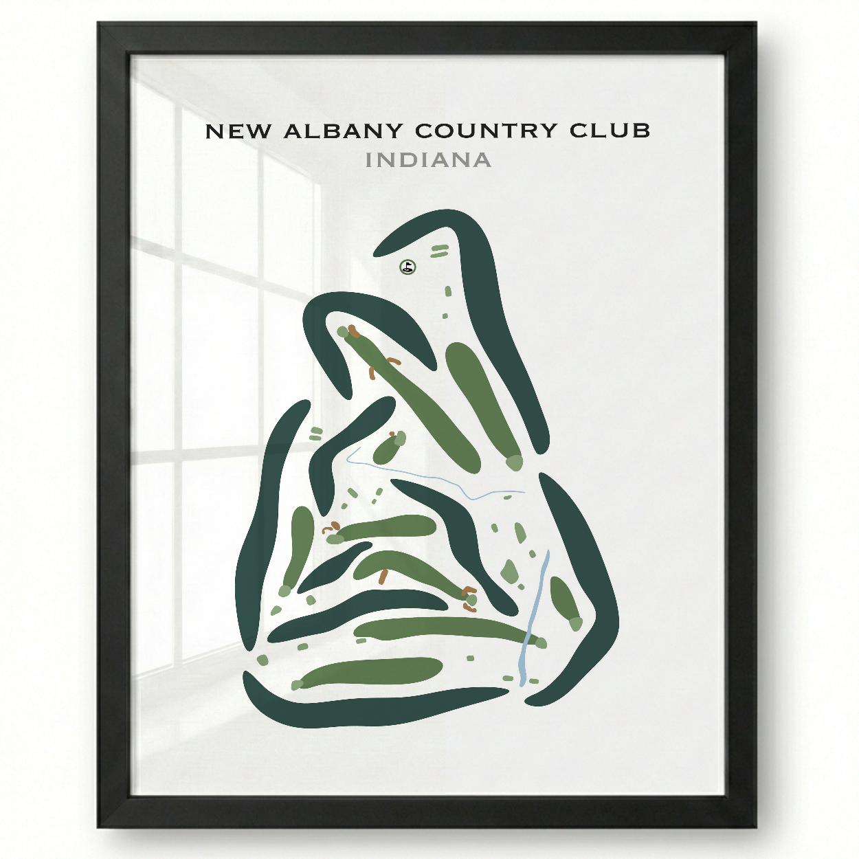 New Albany Country Club, Indiana - Printed Golf Courses