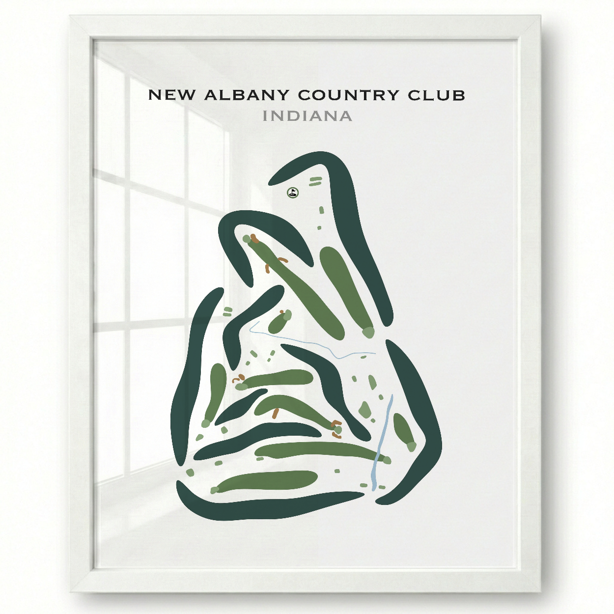 New Albany Country Club, Indiana - Printed Golf Courses