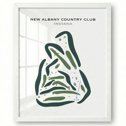 New Albany Country Club, Indiana - Printed Golf Courses