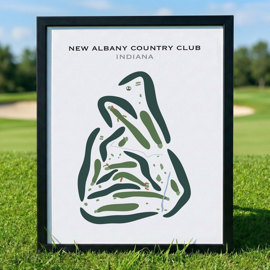 New Albany Country Club, Indiana - Printed Golf Courses