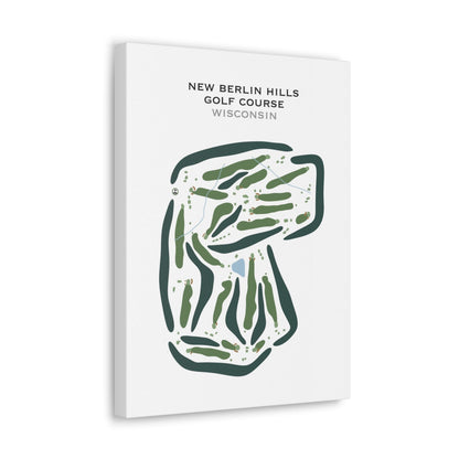 New Berlin Hills Golf Course, Wisconsin - Printed Golf Courses