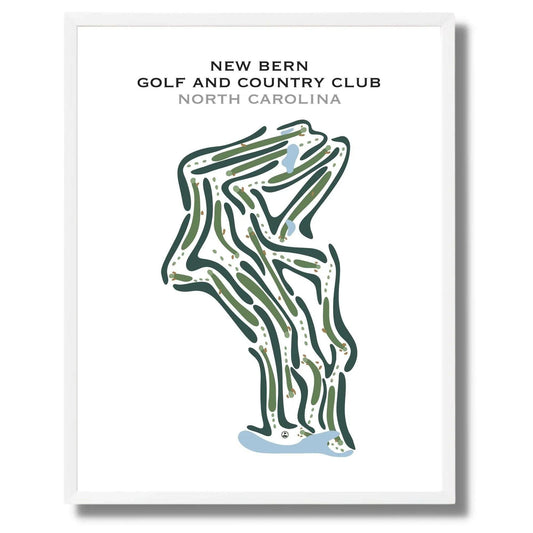 New Bern Golf & Country Club, North Carolina - Printed Golf Courses