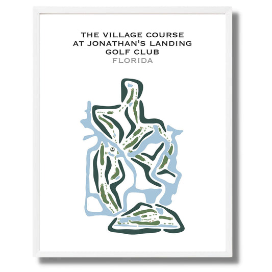 The New Village Course at Jonathan's Landing Golf Club, Florida - Printed Golf Courses