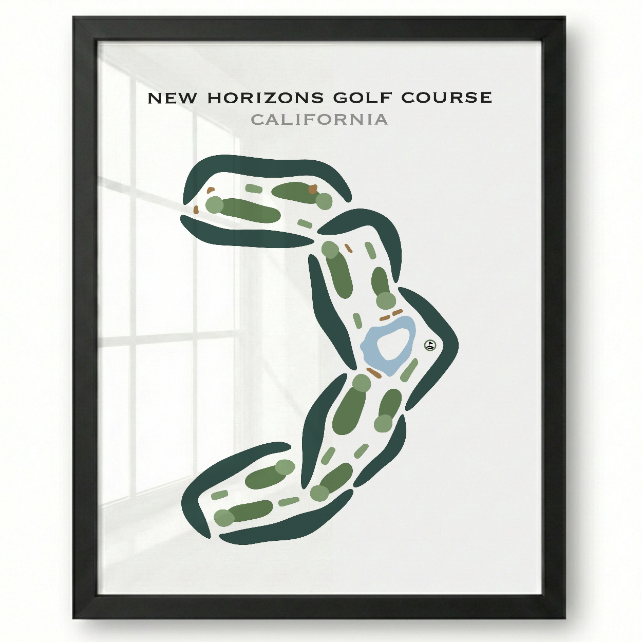 New Horizons Golf Course, California - Printed Golf Courses