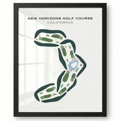 New Horizons Golf Course, California - Printed Golf Courses