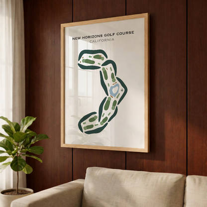 New Horizons Golf Course, California - Printed Golf Courses