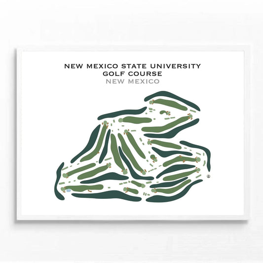 New Mexico State University Golf Course, New Mexico - Printed Golf Course