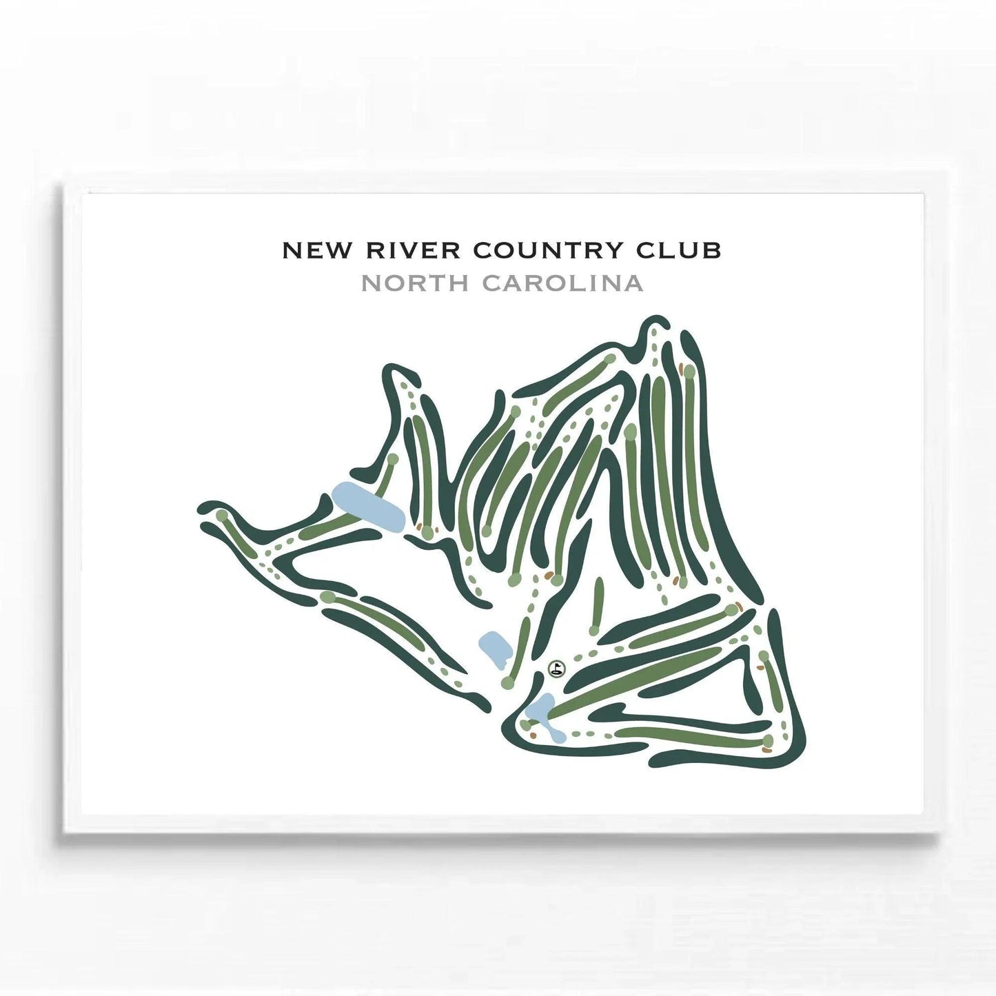 New River Country Club, North Carolina - Printed Golf Courses