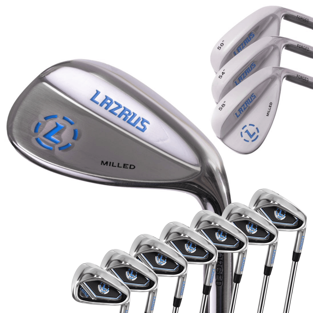 Lazrus Golf Wedges Set or Individual - Forged 50, 54, 58 | Gap, Sand, Lob Wedge (Right Hand)