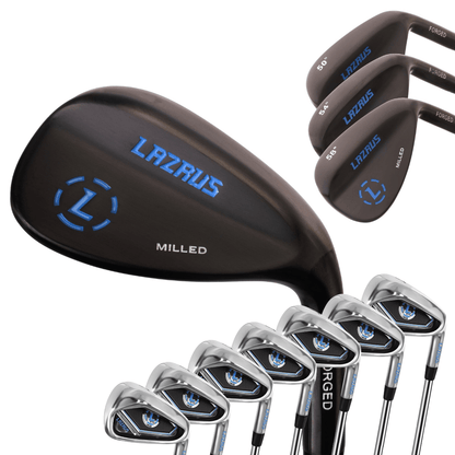 Lazrus Golf Wedges Set or Individual - Forged 50, 54, 58 | Gap, Sand, Lob Wedge (Right Hand)
