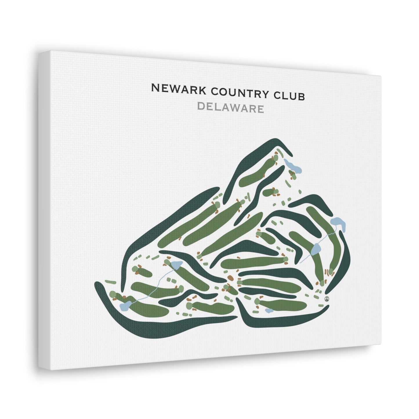 Newark Country Club, Delaware - Printed Golf Courses