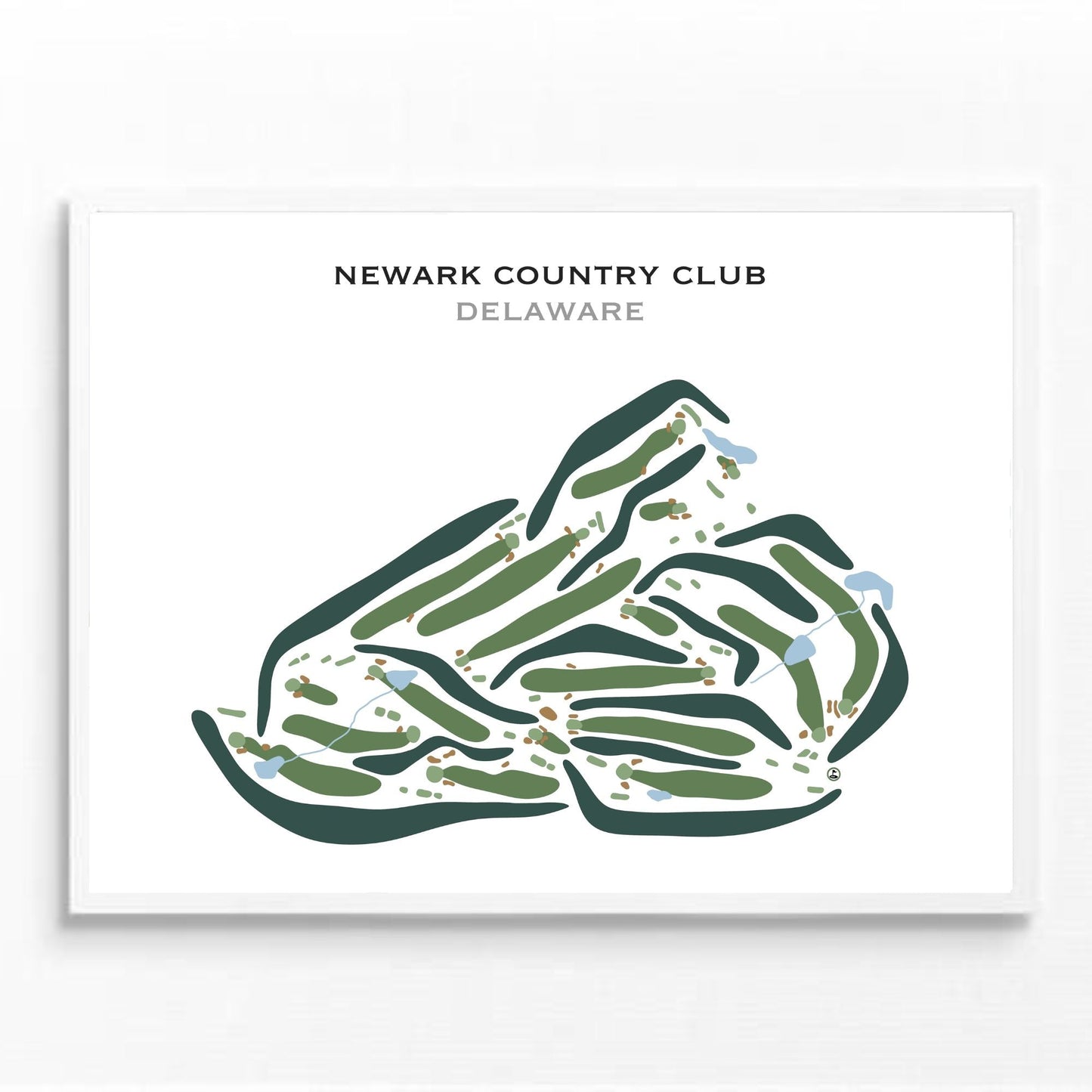 Newark Country Club, Delaware - Printed Golf Courses