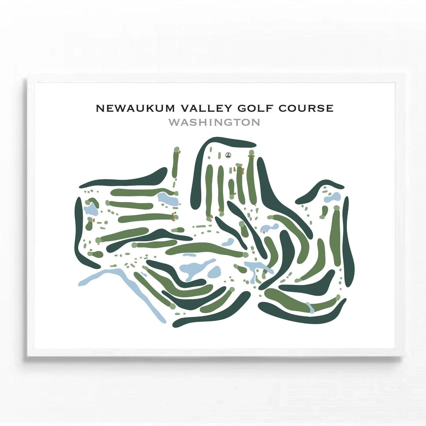 Newaukum Valley Golf Course, Washington - Printed Golf Course