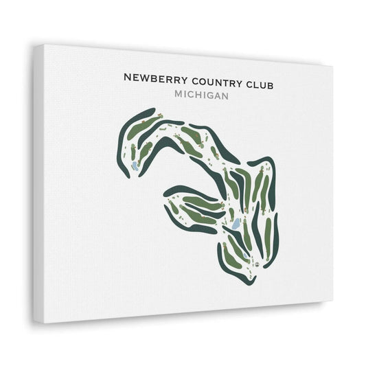 Newberry Country Club, Michigan - Printed Golf Course
