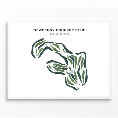 Newberry Country Club, Michigan - Printed Golf Course