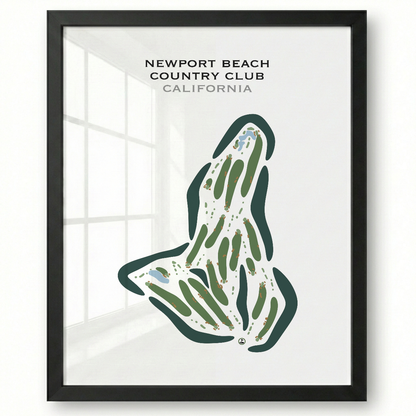 Newport Beach Country Club, California - Printed Golf Courses