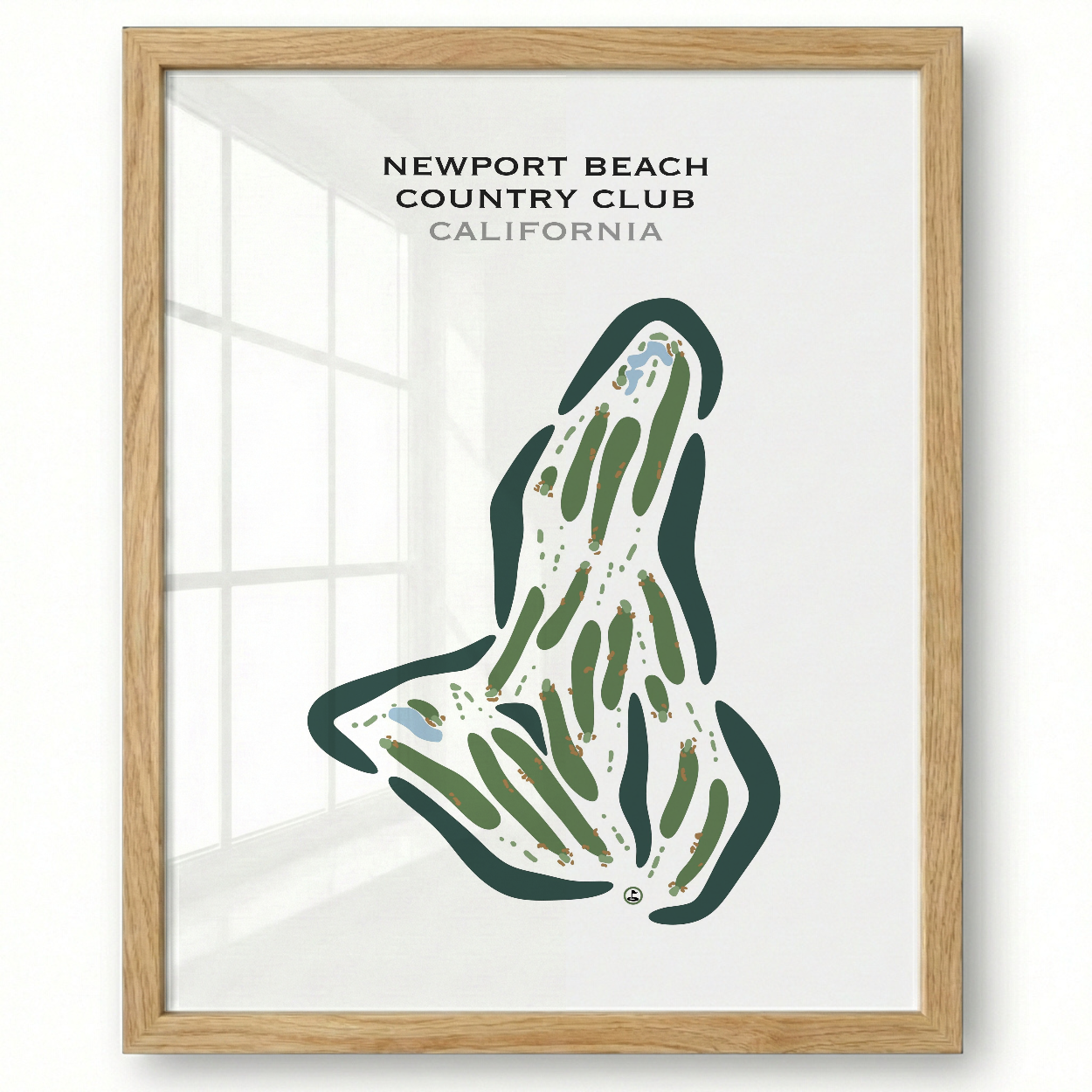 Newport Beach Country Club, California - Printed Golf Courses