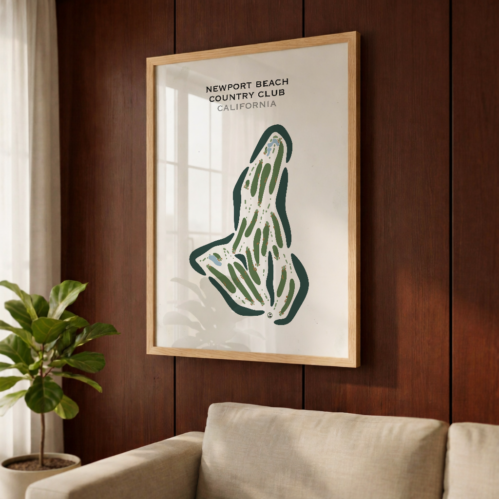 Newport Beach Country Club, California - Printed Golf Courses