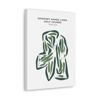 Newport Sands Links Golf Course, Wales - Printed Golf Courses