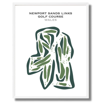 Newport Sands Links Golf Course, Wales - Printed Golf Courses