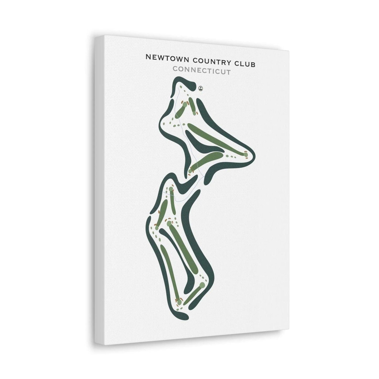 Newtown Country Club, Connecticut - Printed Golf Courses