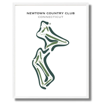 Newtown Country Club, Connecticut - Printed Golf Courses