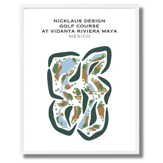 Nicklaus Design Golf Course at Vidanta Riviera Maya, Mexico - Printed Golf Courses
