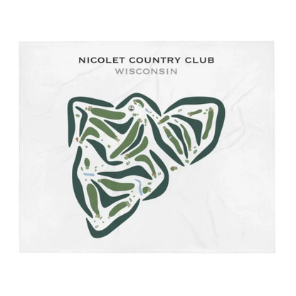 Nicolet Country Club, Wisconsin - Printed Golf Courses
